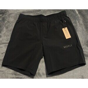 LARGE Nobull Men's Train Shorts Black 8” Active Performance Unlined